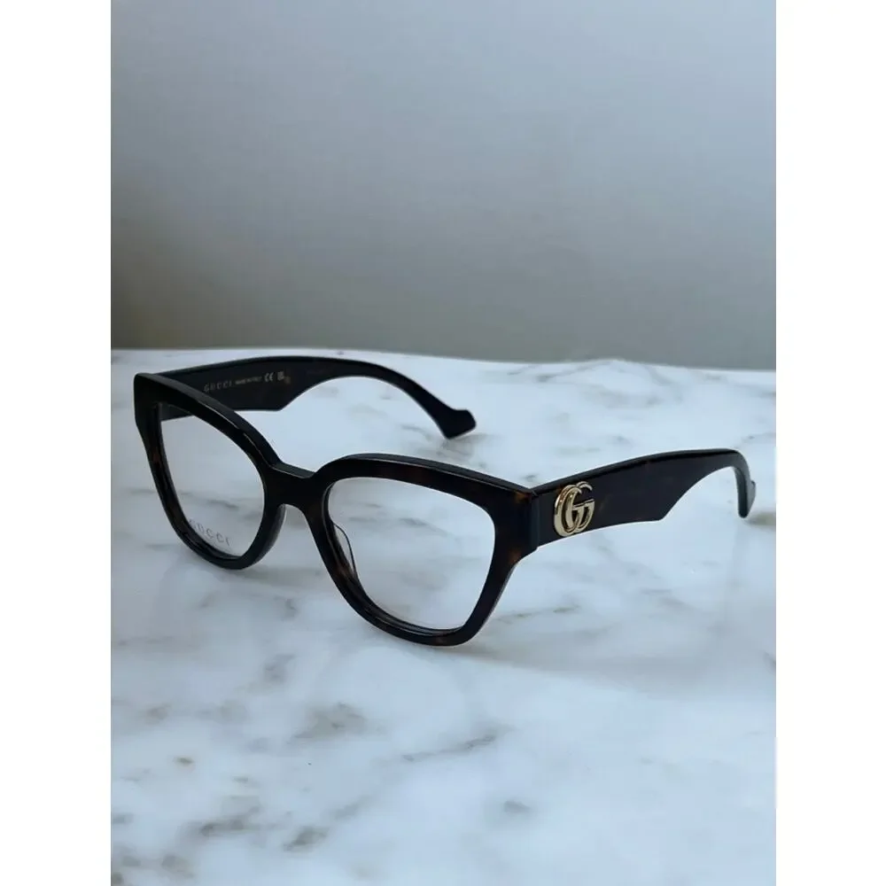 NEW Gucci GG1424O Brown Marmont Cat Eye Eyeglasses Frames